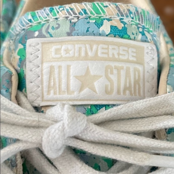Converse Breakpoint Women Sz 8 Fresh Cyan Barely Orange Sneakers Floral 555952C - Picture 7 of 8
